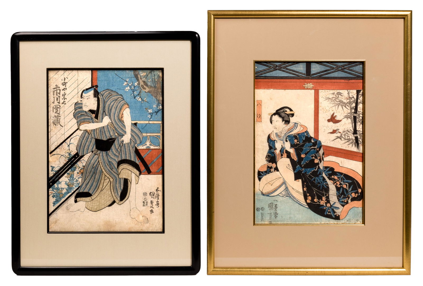 Utagawa Toyokuni III (Japanese, 1786-1865) and Unknown Artist (Japanese, 19th Century) Woodblock (1 of 3)