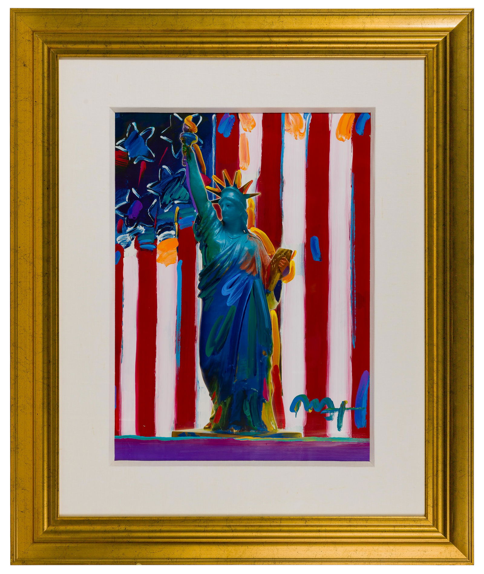 Peter Max (German / American, b.1937) 'United We Stand' Mixed Media (1 of 5)