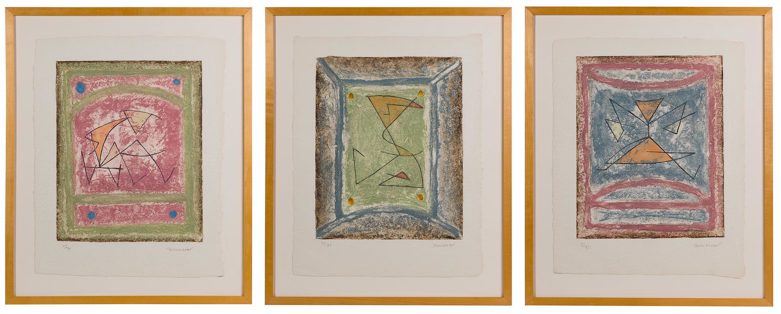 Pierre-Marie Brisson (French, b.1955) 'Reverie Etrusque' Engraving Assortment (1 of 5)