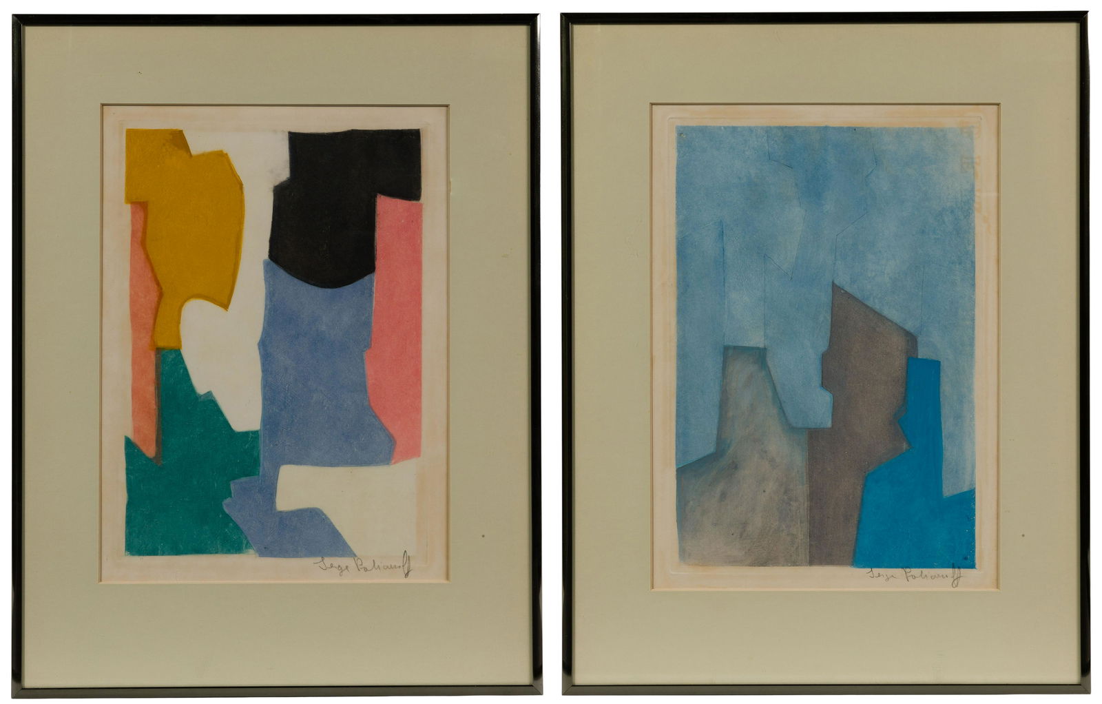 Serge Poliakoff (Russian, 1906-1969) Color Etchings (1 of 5)