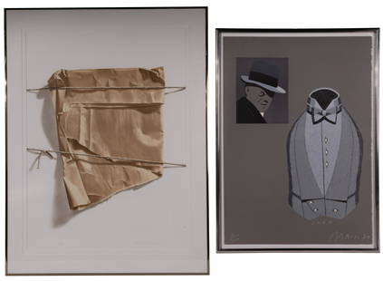 Multiple Artists (20th Century) Lithographs: Multiple Artists (20th Century) Lithographs (2) items including Eduardo Arroyo (Spanish, 1937-2018) 1979, hand signed, dated and titled 'J.M.B.W.' lower right, #33/100 lower left depicting a male face