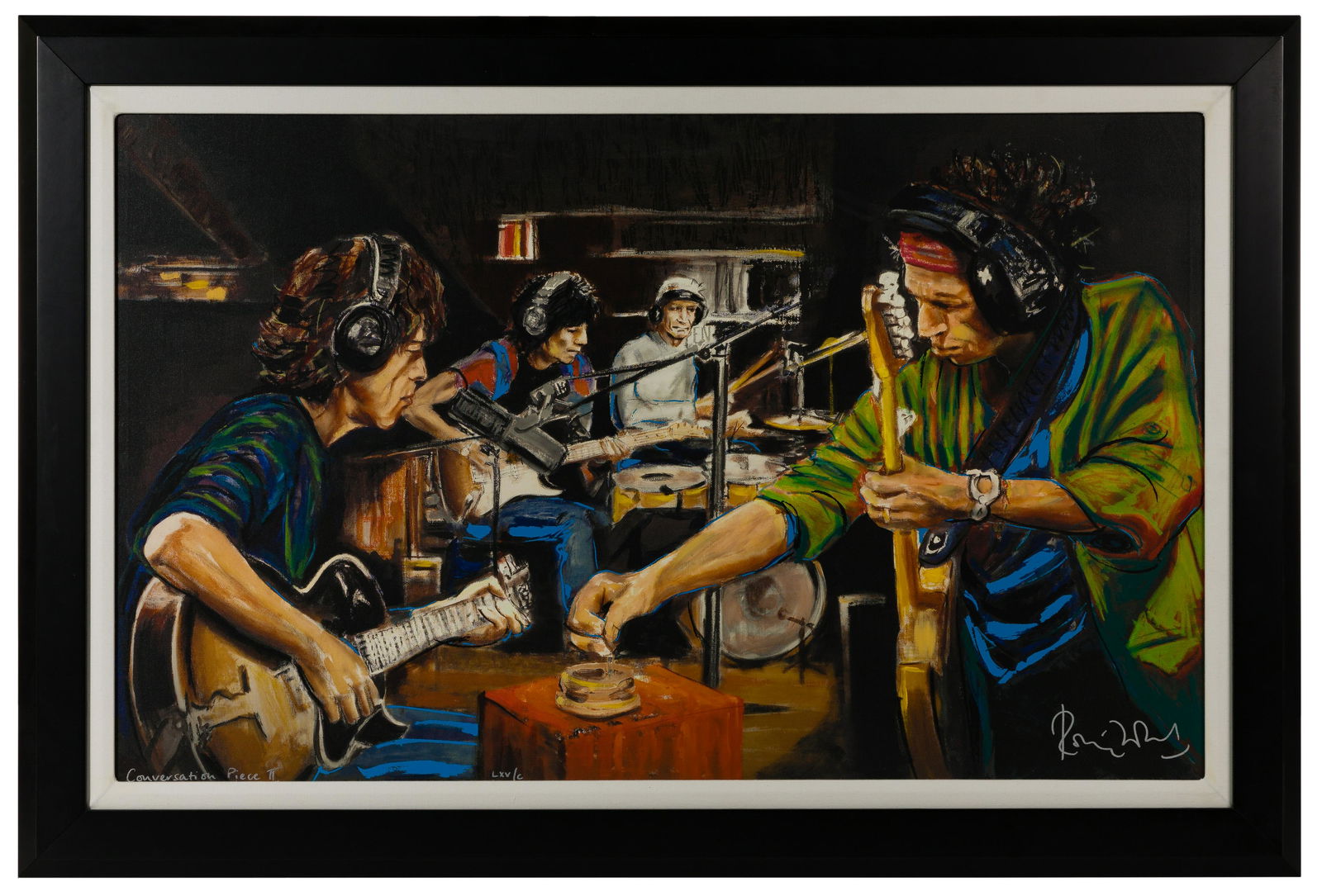 Ronnie Wood (British, b.1947) 'Conversation Piece II' Screenprint on Canvas (1 of 5)