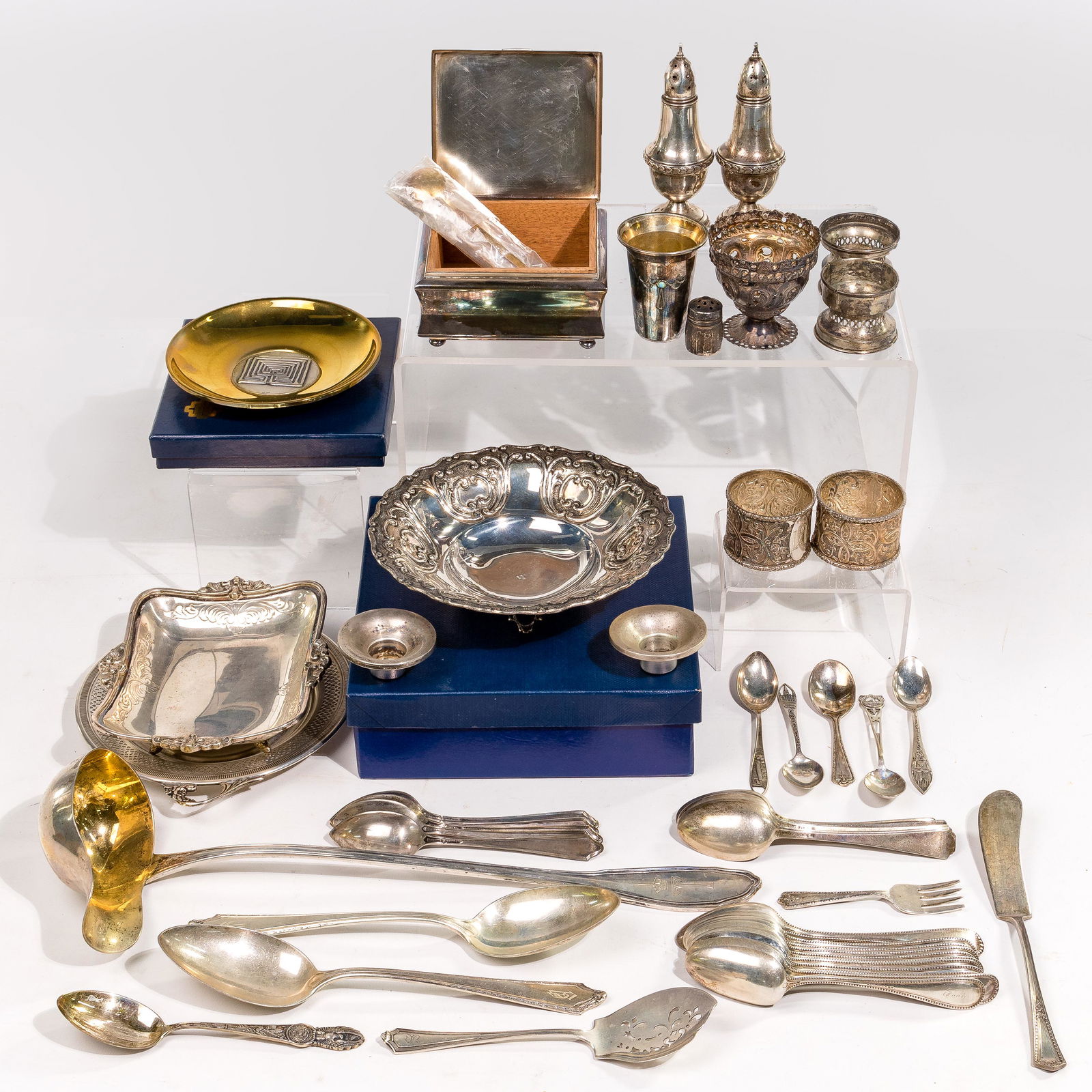 Sterling Silver, Coin Silver (900) and European Silver (800) Object Assortment (1 of 1)