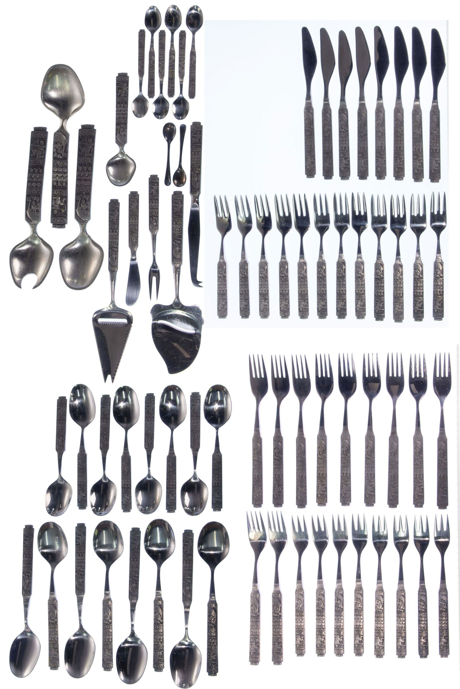Norwegian Konge-Tinn Pewter Flatware Service (1 of 5)