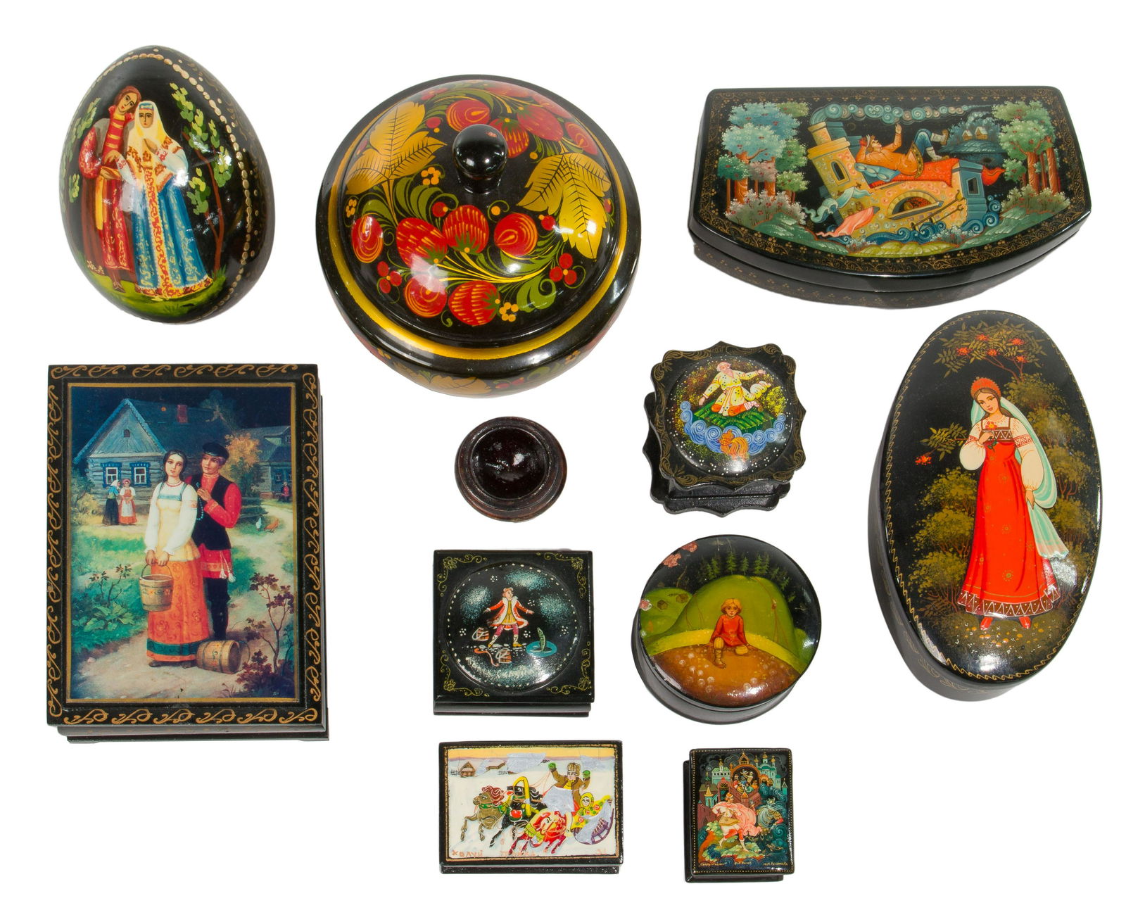 Russian Lacquer Box Assortment (1 of 2)