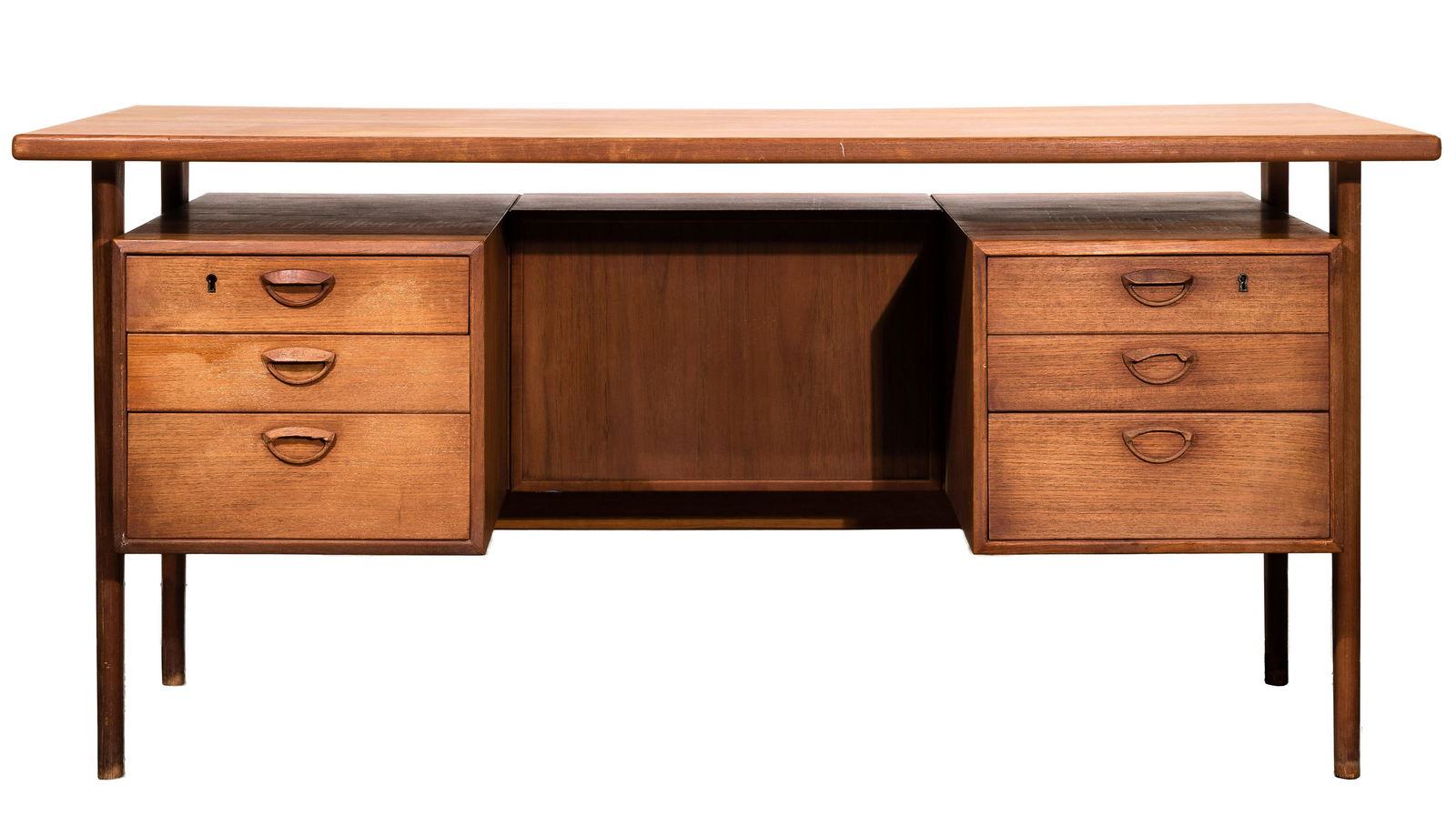 (Style of) Arne Vodder Danish Modern Teak Desk (1 of 2)
