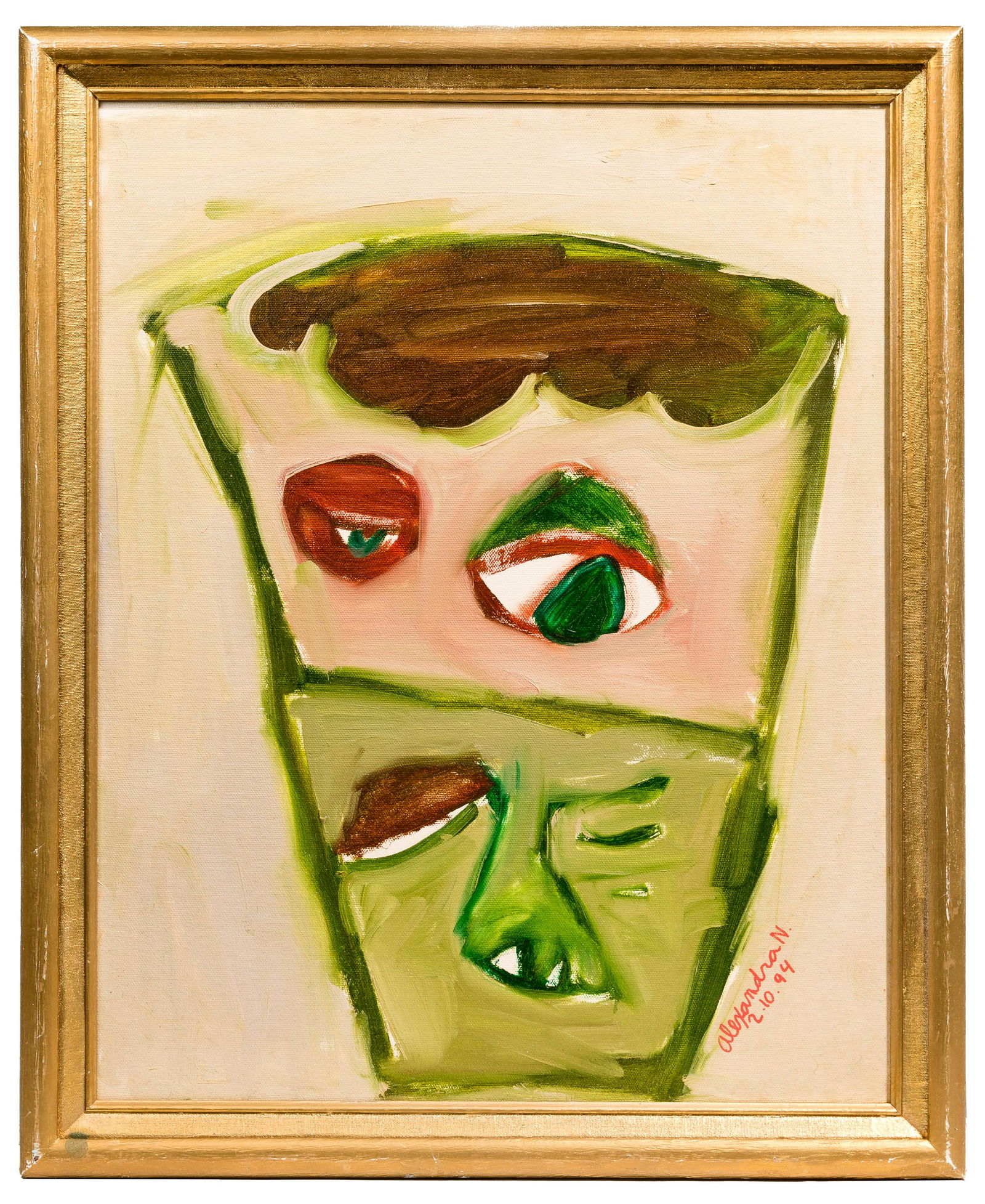 Alexandra Nechita (American / Romanian, b.1985) 'Cup Faces' Oil on Canvas (1 of 5)