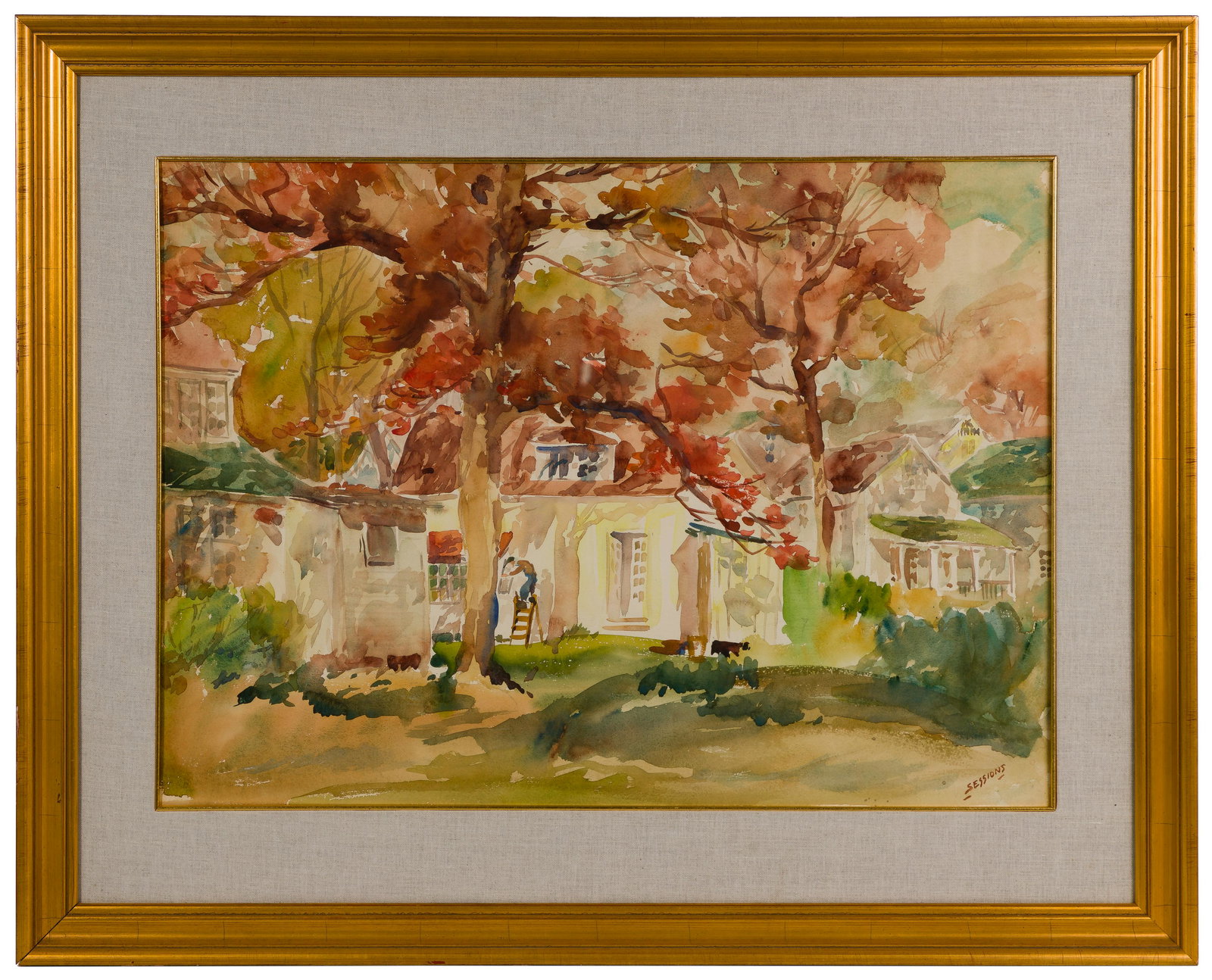 James Sessions (American, 1882-1962) Watercolor on Paper (1 of 4)