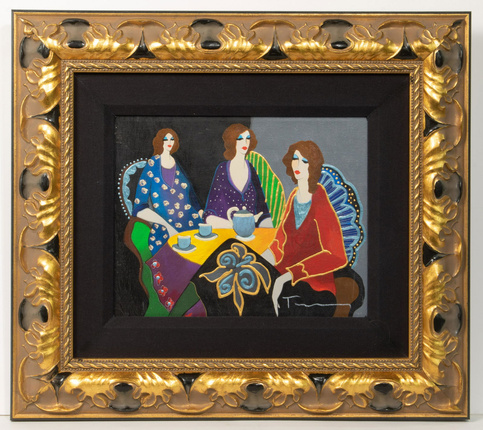 Itzchak Tarkay (Israeli, 1935-2012) Oil on Canvas (1 of 3)