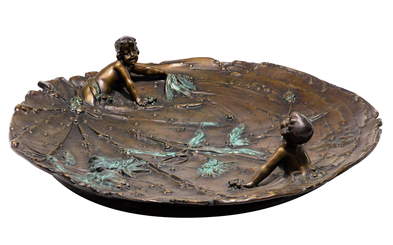 (After) Claude Michel Clodion (French, 1738-1814) Copper Alloy Figural Dish (1 of 7)