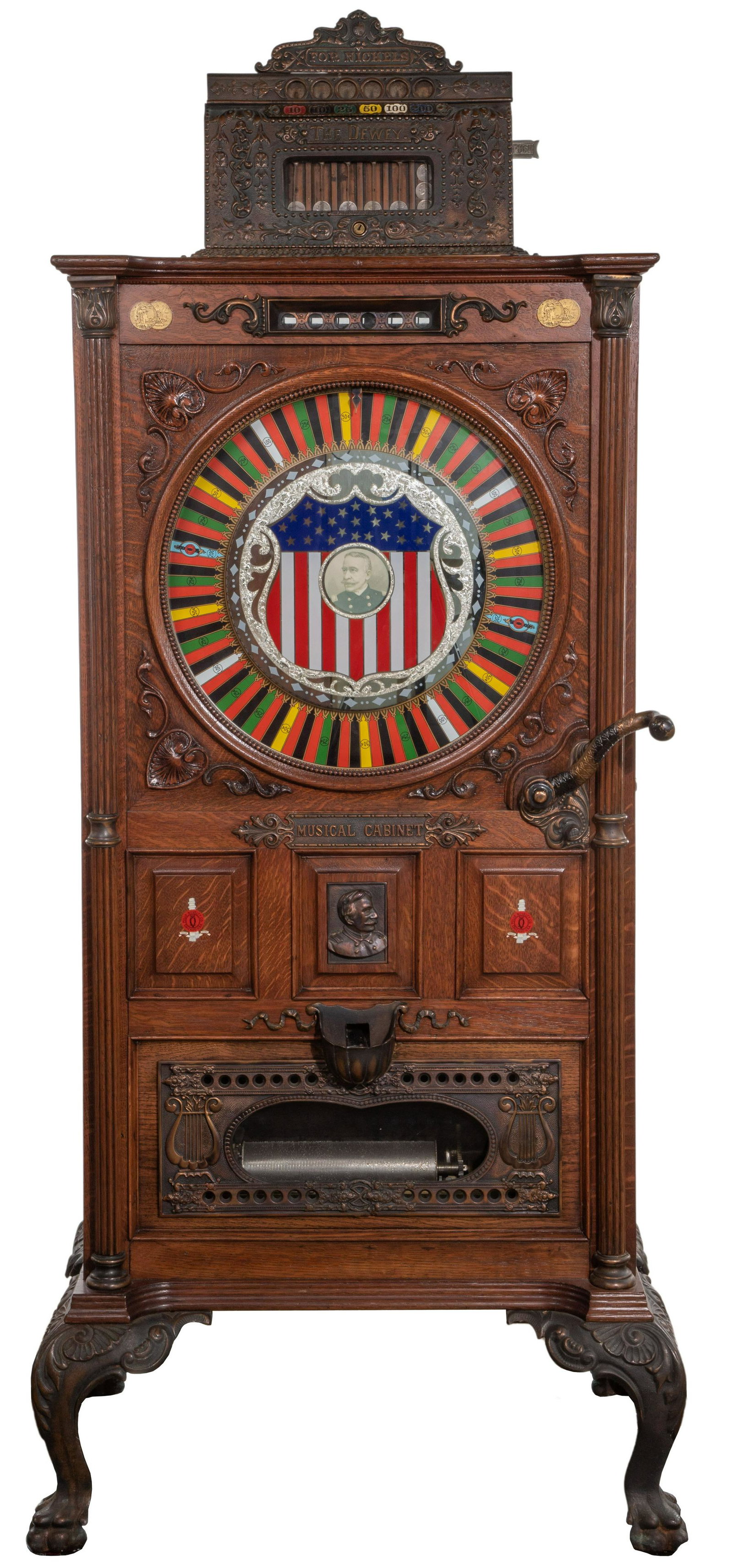 Mills Dewey 5c Slot Machine with Music Box (1 of 20)