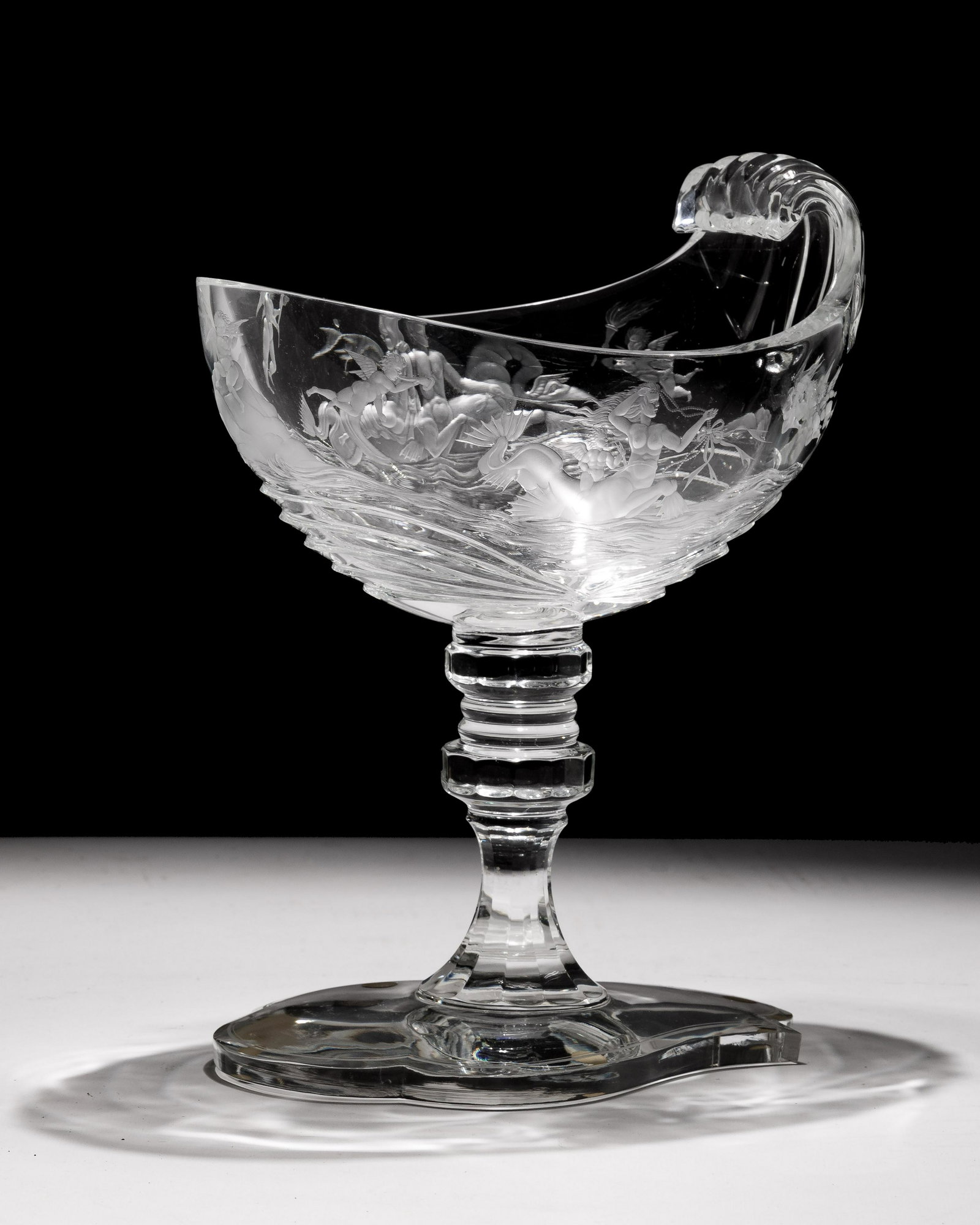 Moser Glass 'Neptune' Centerpiece Bowl (1 of 7)