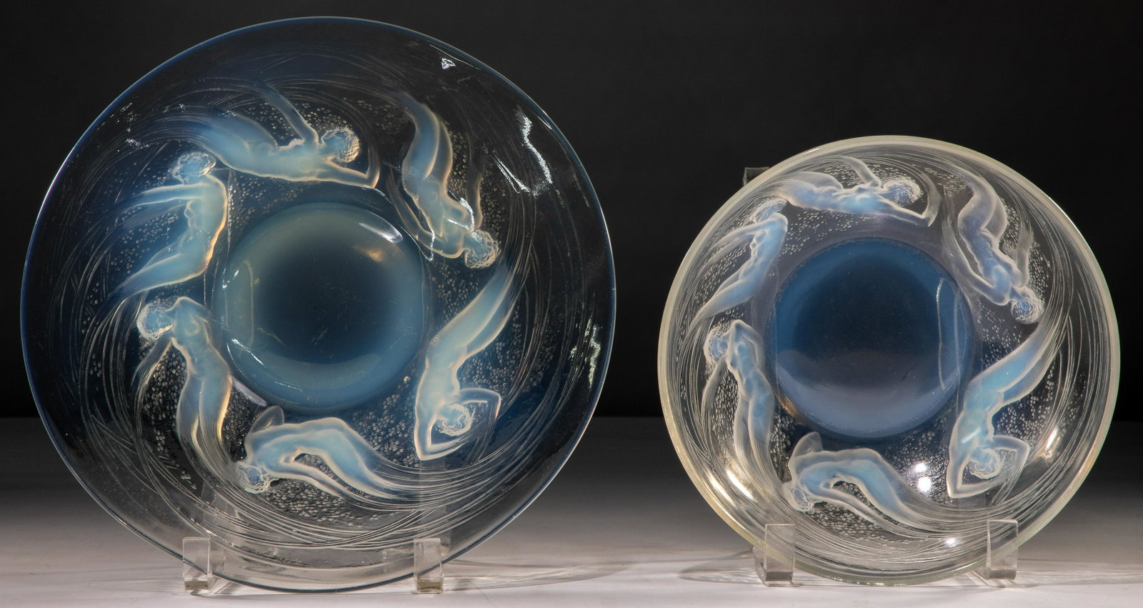R. Lalique 'Calypso' Bowl and Plate (1 of 3)