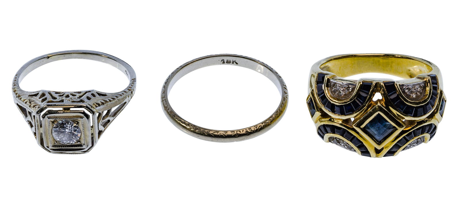 18k Gold Ring Assortment (1 of 2)