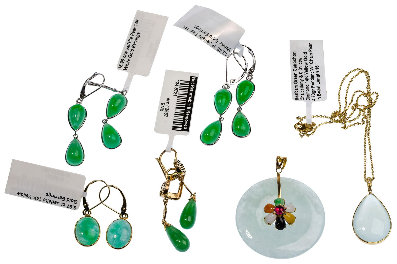14k Gold and Jadeite Jade Jewelry Assortment (1 of 1)