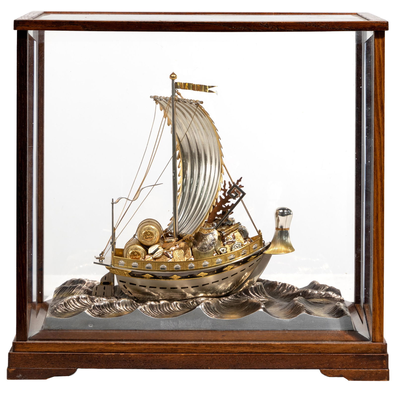 Japanese Seki Sterling Silver Ship (1 of 8)