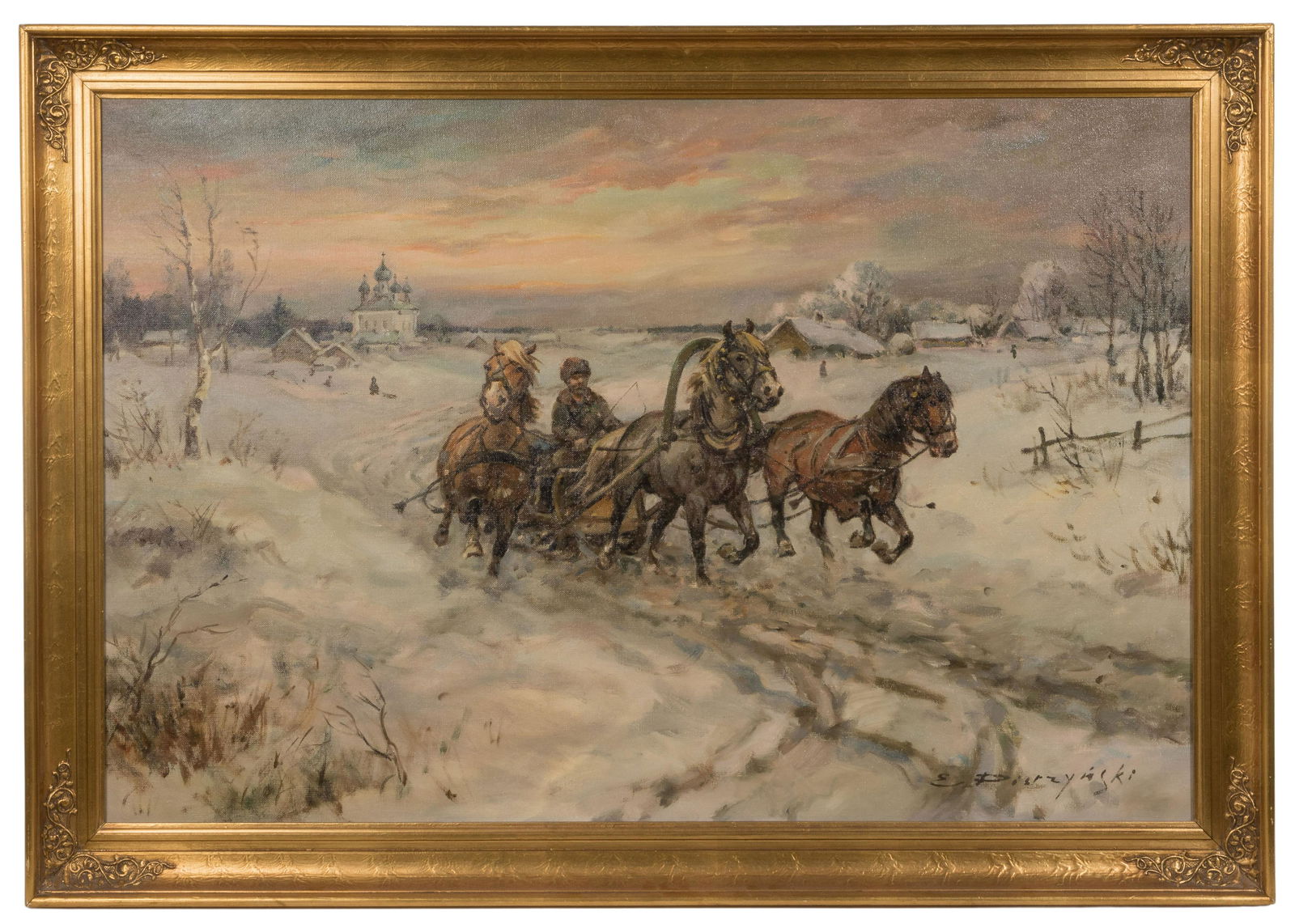 Edward Pierzynski (Polish, b.1921) Oil on Canvas (1 of 4)