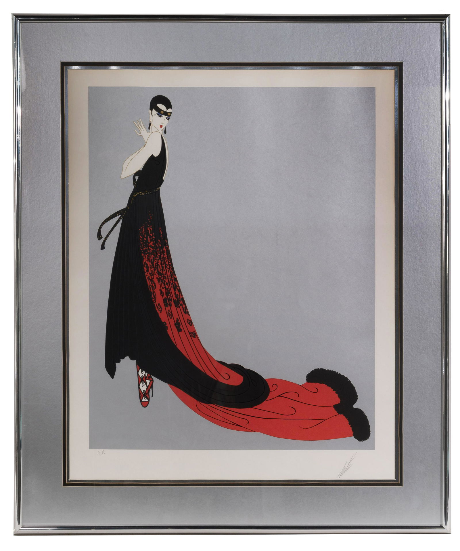Erte (Romain de Tirtoff) (Russian / French, 1892-1990) 'Splendeur' Serigraph (1 of 3)