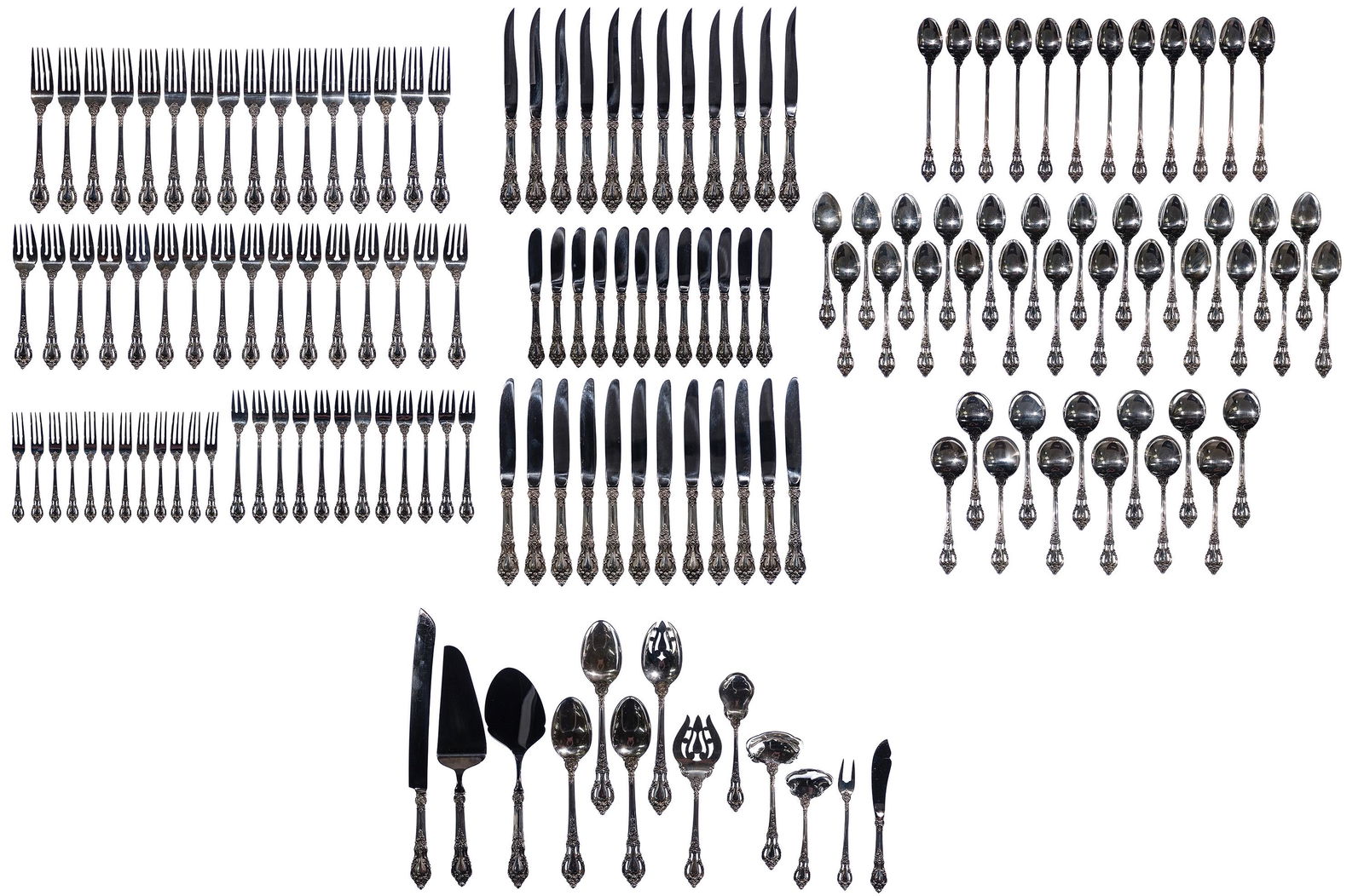 Lunt 'Eloquence' Sterling Silver Flatware Service (1 of 15)