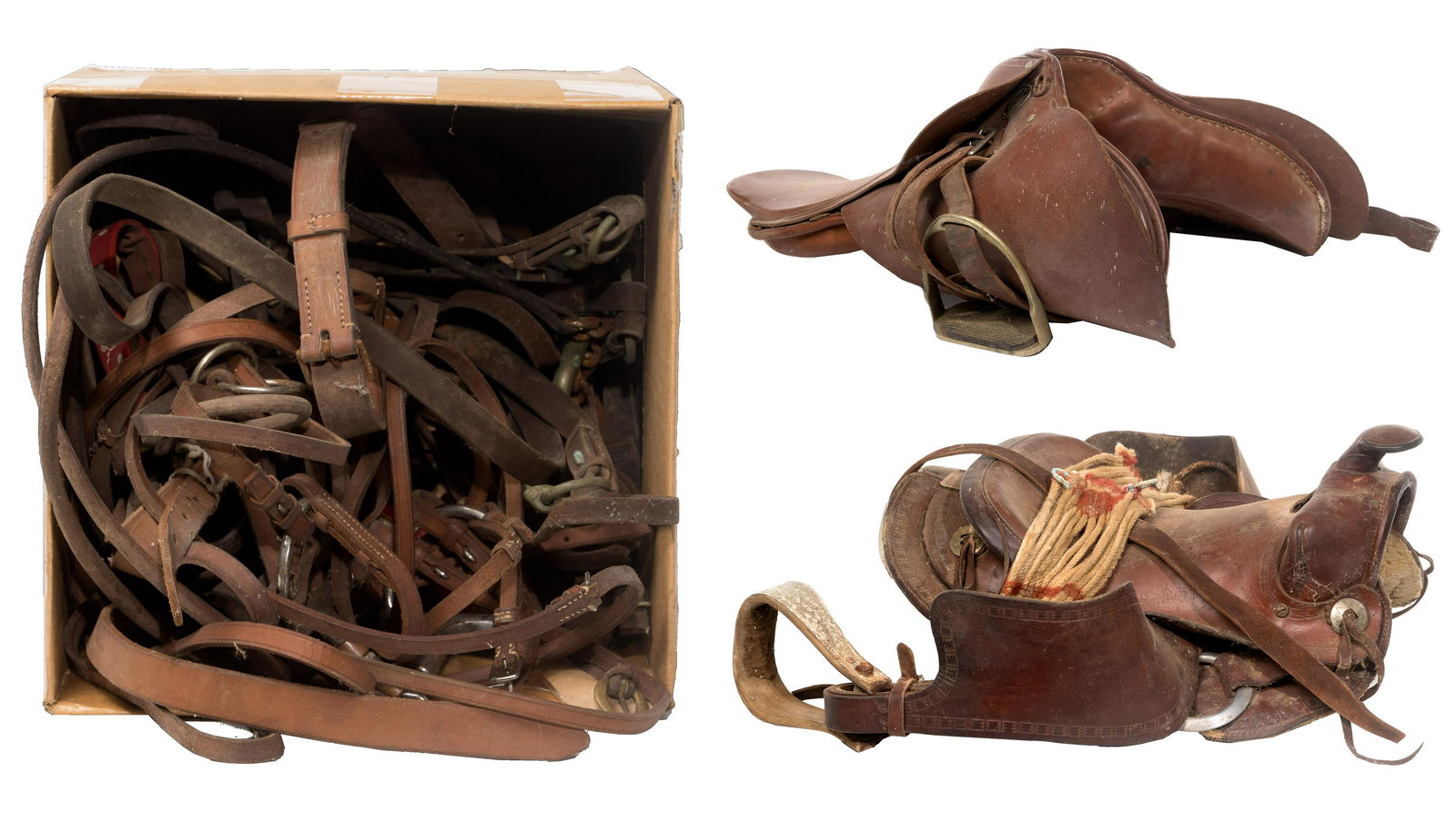 Leather Saddle and Tack Assortment (1 of 6)
