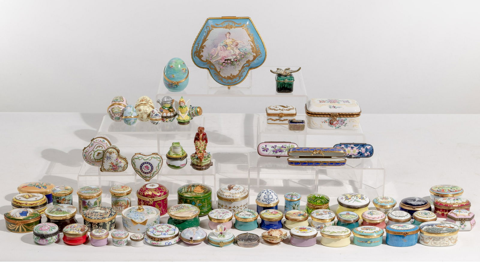 Sevres Porcelain and Limoges Enamel Trinket Box Assortment (1 of 6)