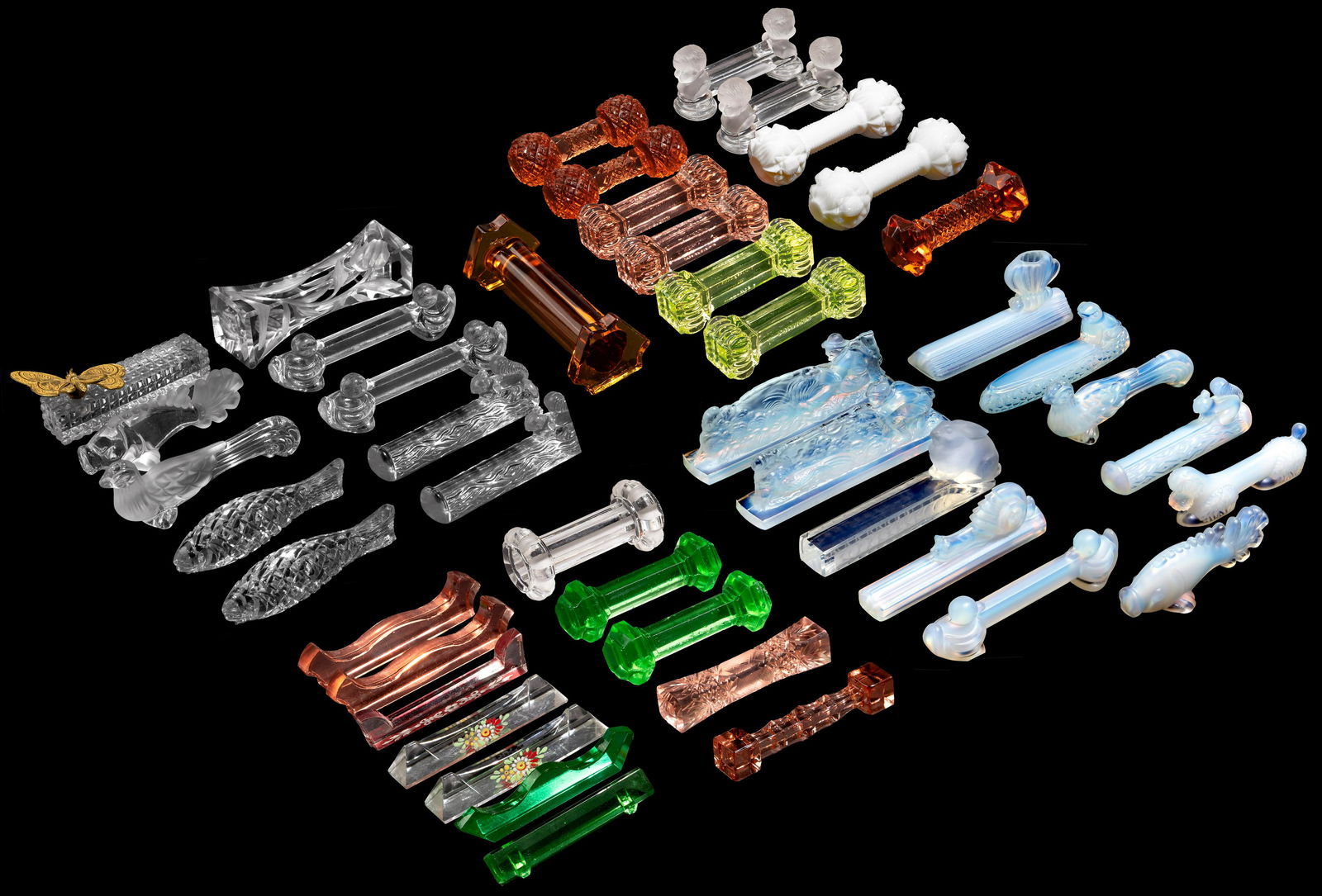 Colored and Animal Glass Knife Rest Collection (1 of 4)