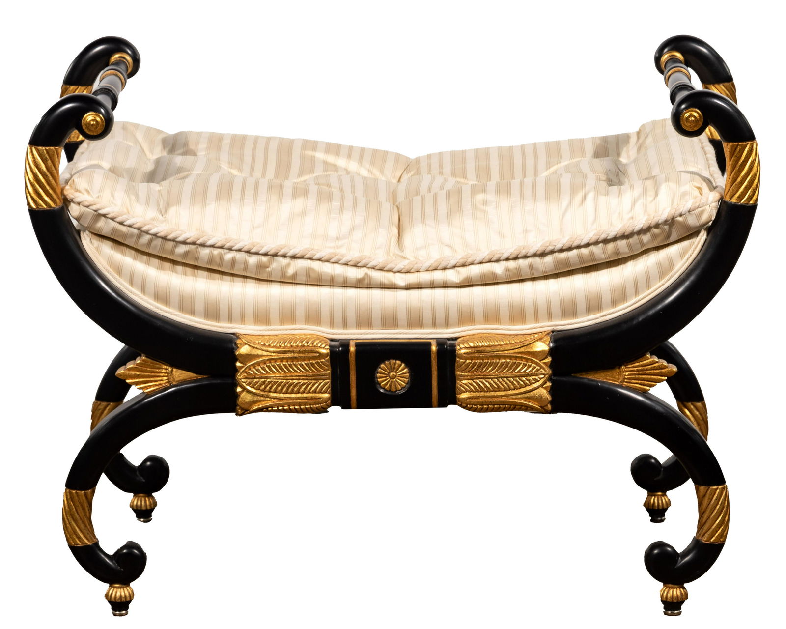Baker Neoclassical Style Upholstered Bench (1 of 3)