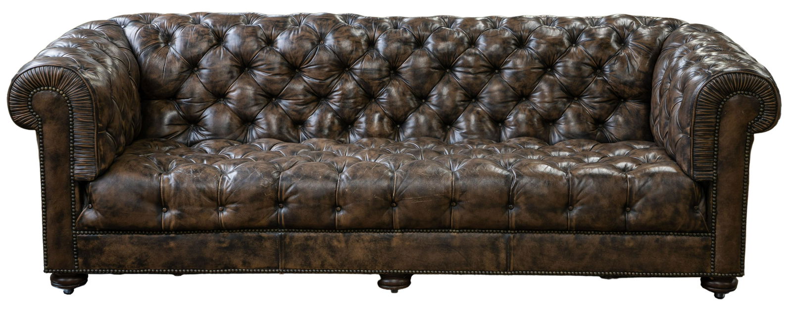Chesterfield Tufted Leather Sofa (1 of 5)