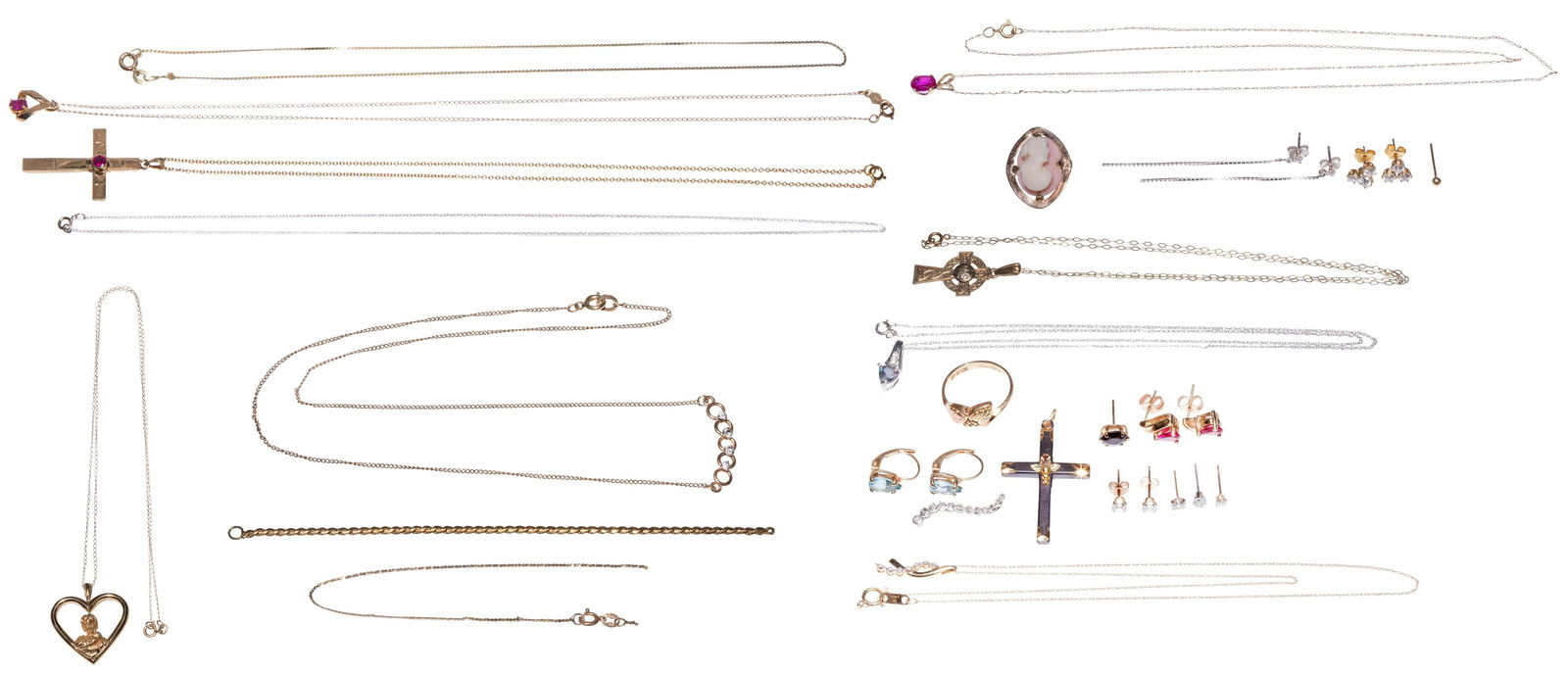 Mixed Gold Jewelry Assortment (1 of 10)