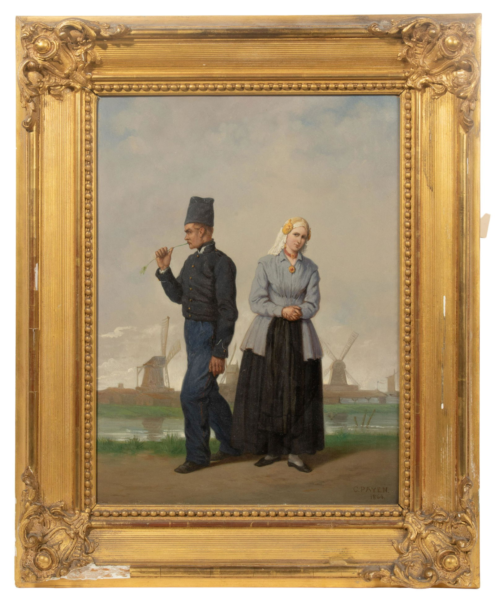 Camille Payen (Belgian, b.1825) Oil on Board (1 of 6)