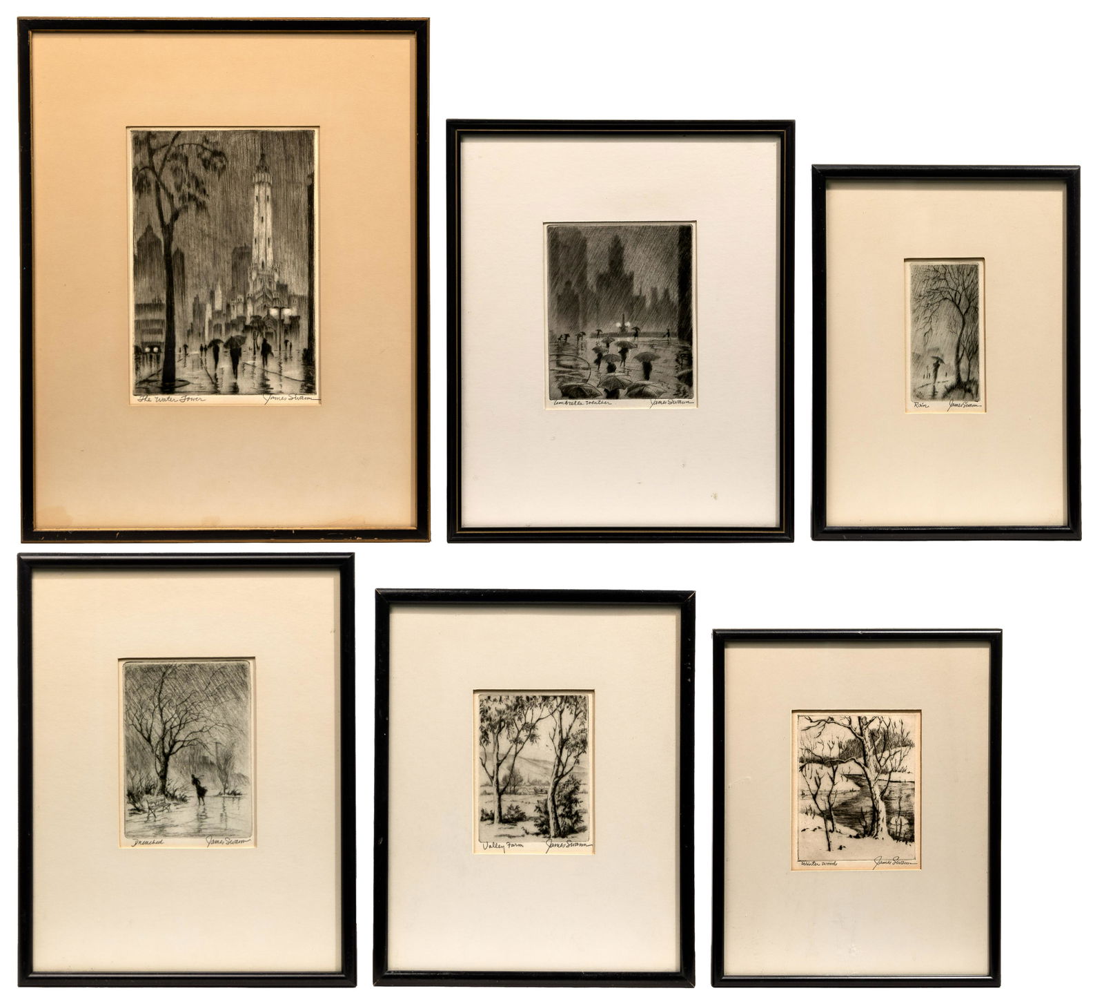 James Swann (American, 1905-1984) Etchings (1 of 12)