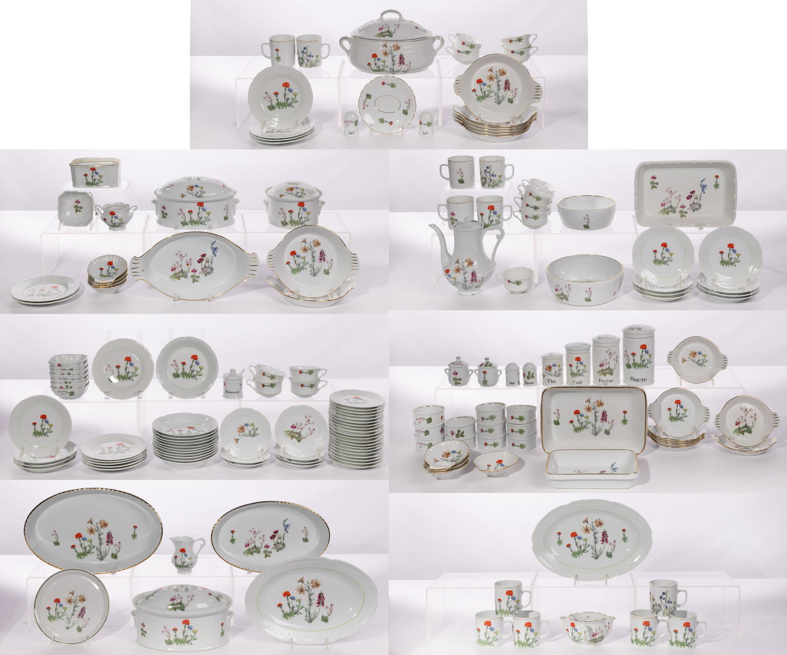 Lourioux 'Wildflowers' China Services (1 of 8)