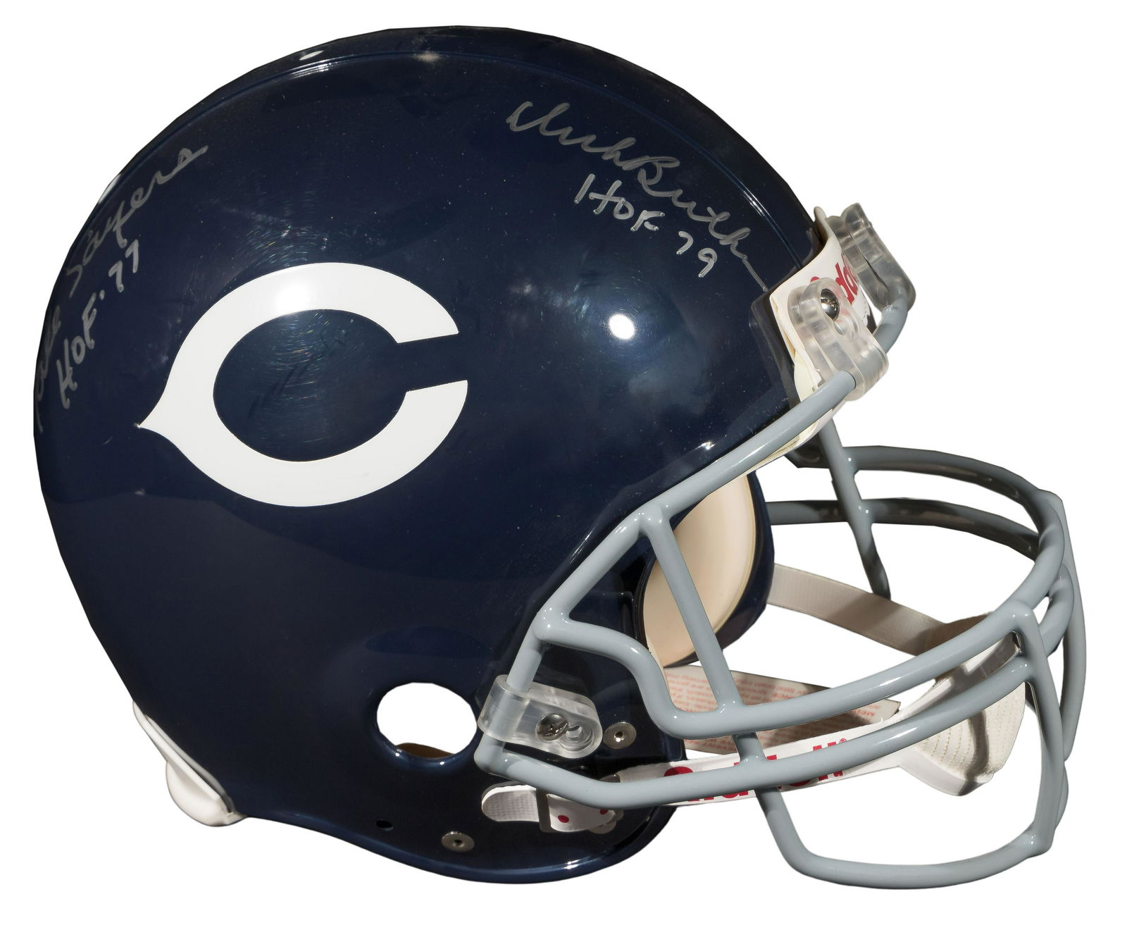 Chicago Bears Dick Butkus and Gale Sayers Signed Football Helmet (1 of 5)