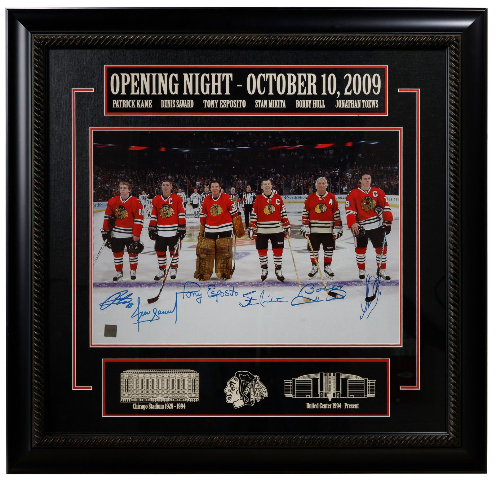 Chicago Blackhawks Opening Night Signed Photograph (1 of 4)