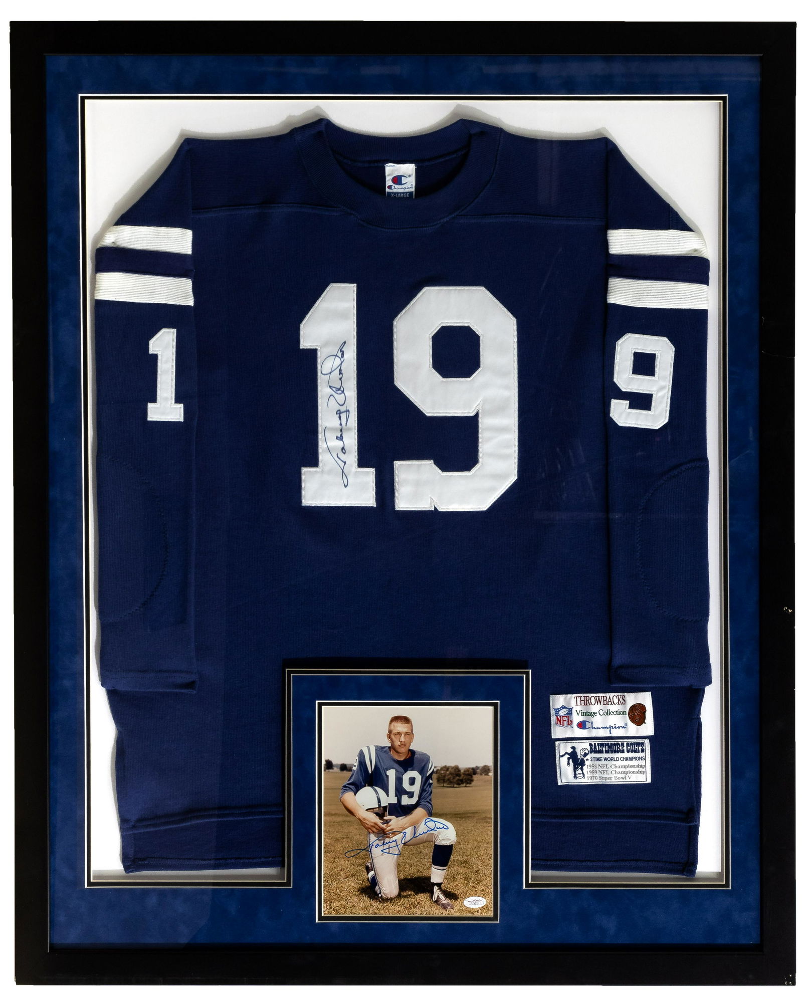 Johnny unitas signed jersey 2025