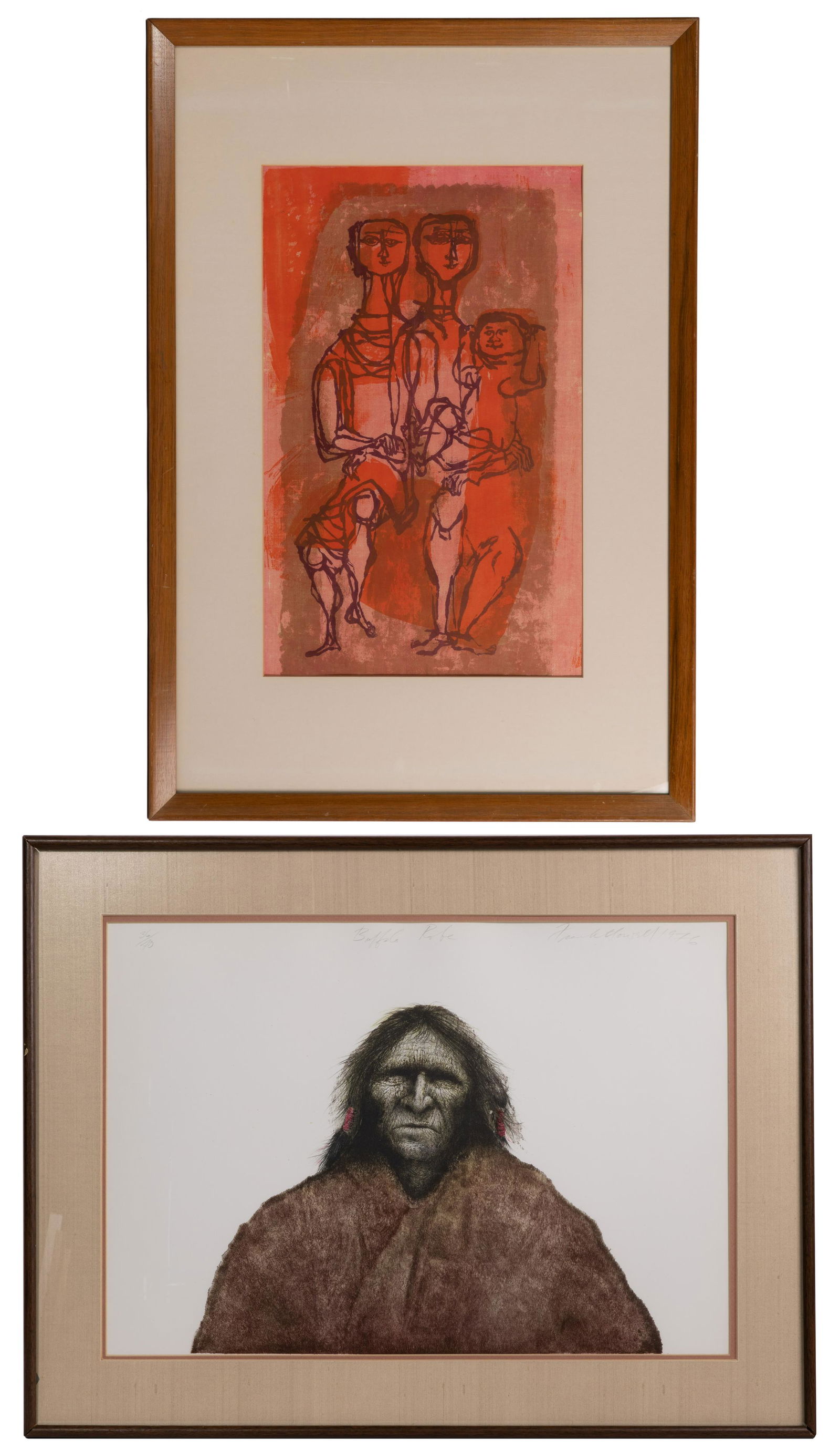 Frank Howell (American, 1937-1997) 'Buffalo Robe' Serigraph (1 of 8)