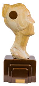 Bob Brower (American, 1927-2022) 'Visage de Femme' Carved Stone Bust (1 of 7)
