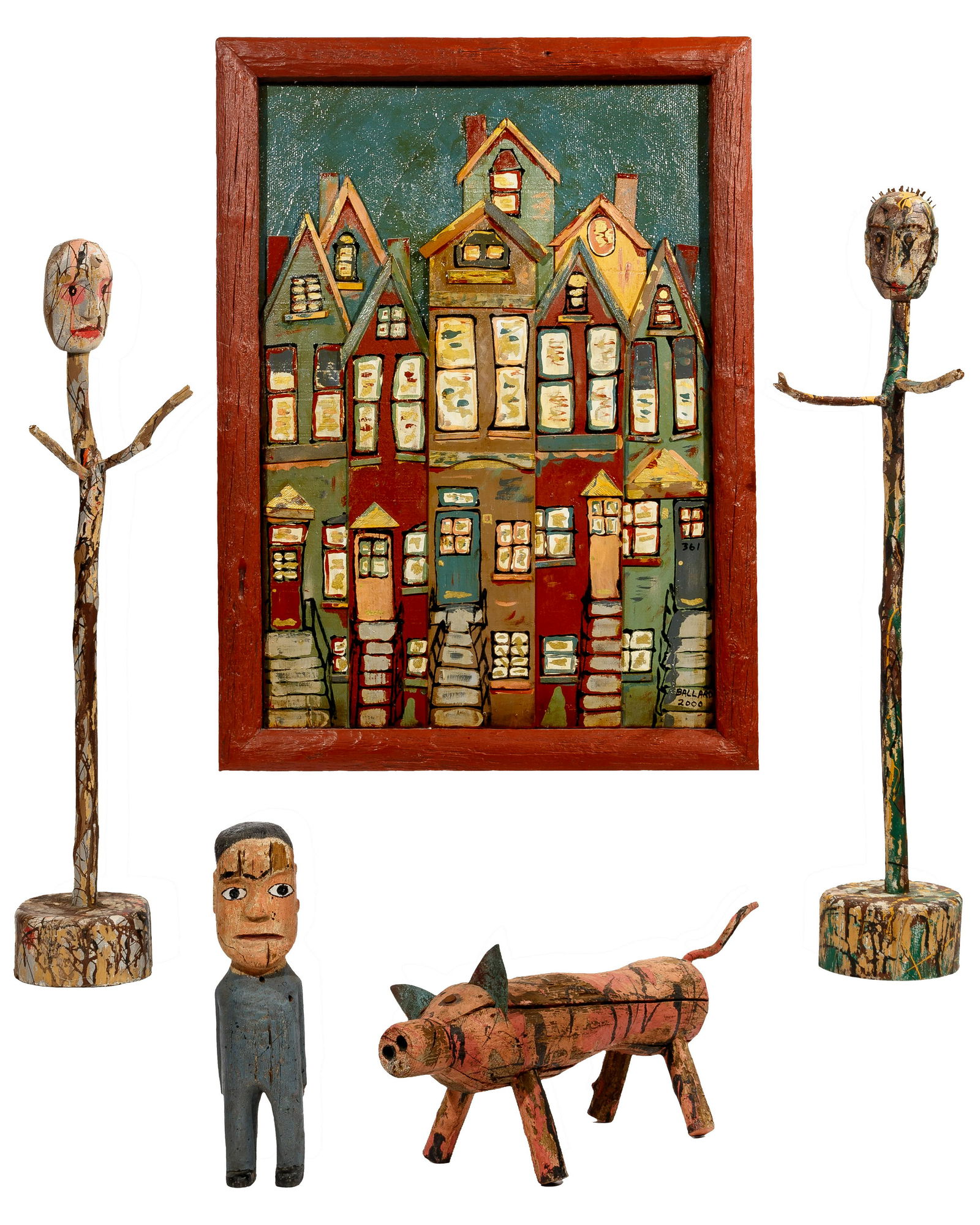 Larry Ballard (American, 20th Century) Folk Art Assortment (1 of 7)