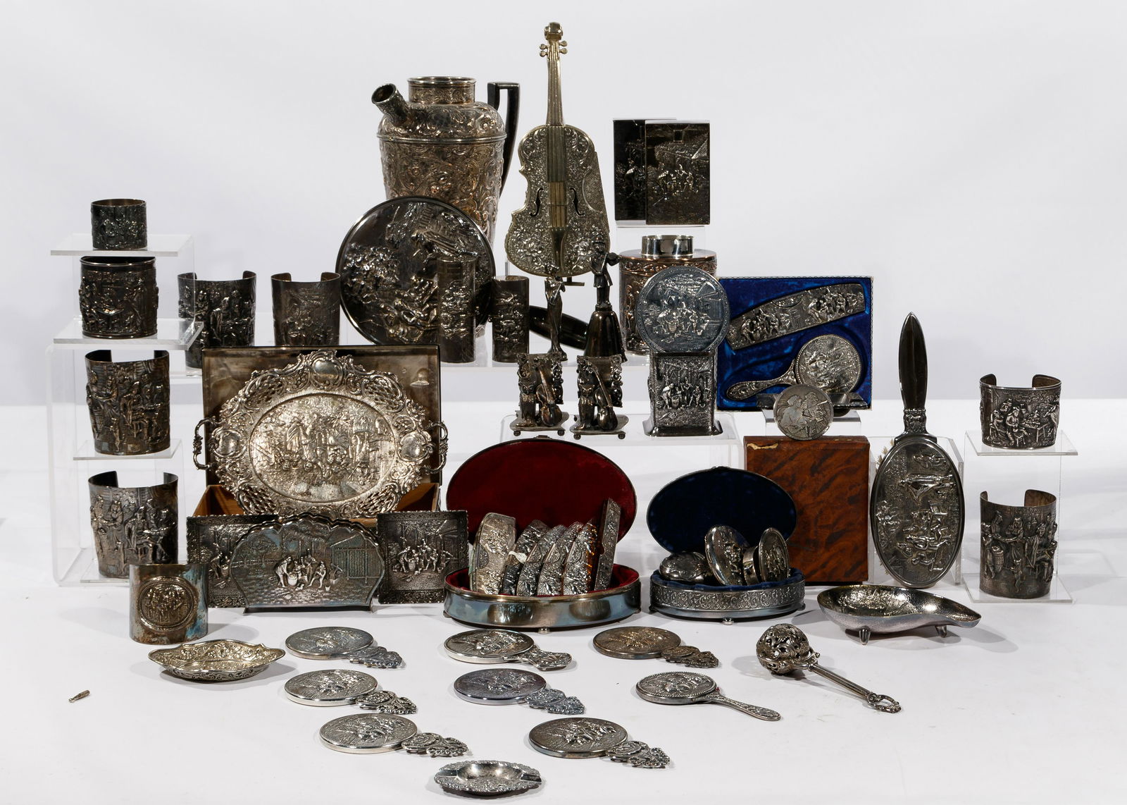 Silverplate Violin Object Assortment (1 of 1)