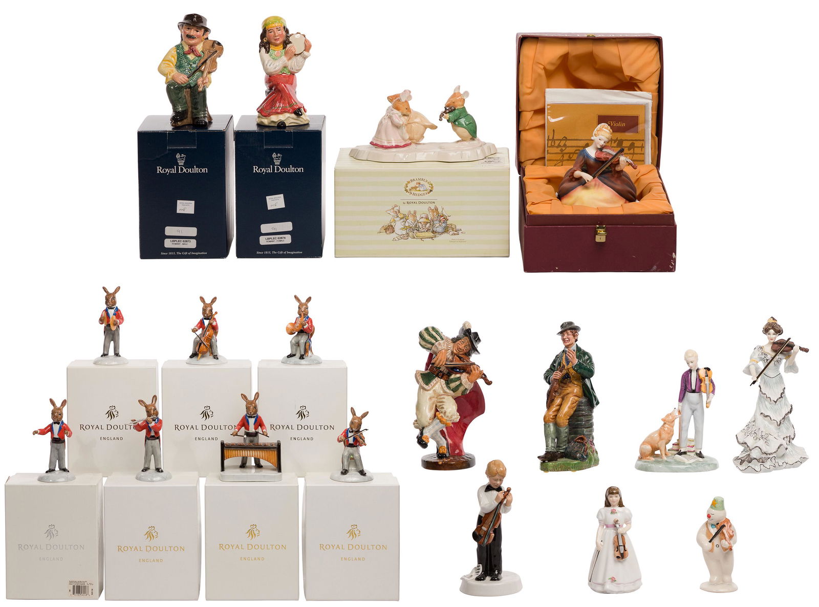Royal Doulton Violin Figurine Assortment (1 of 4)