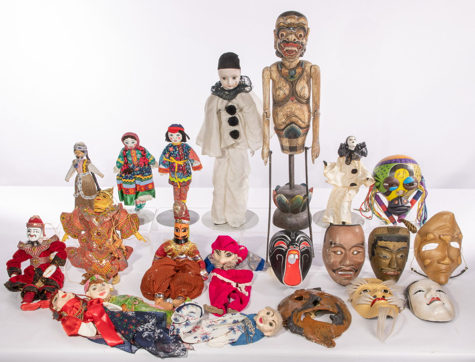 Ethnographic Doll, Puppet and Mask Assortment (1 of 1)