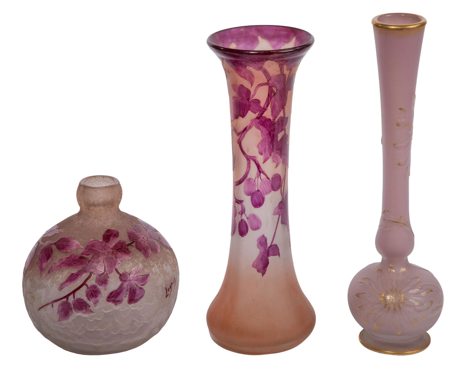 Daum and Legras Glass Vase Assortment (1 of 8)