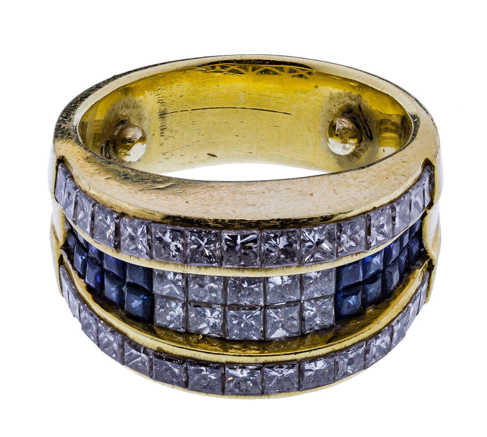 18k White Gold, Sapphire and Diamond Ring (1 of 2)