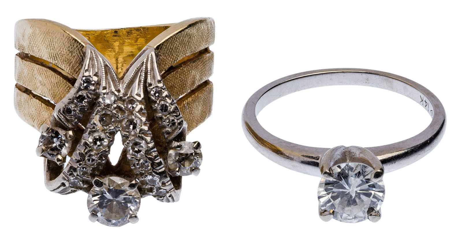 14k Gold and Diamond Rings (1 of 3)
