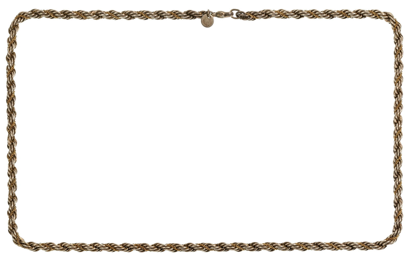 Tiffany & Co. 18k Gold and Sterling Silver Twisted Rope Necklace (1 of 3)