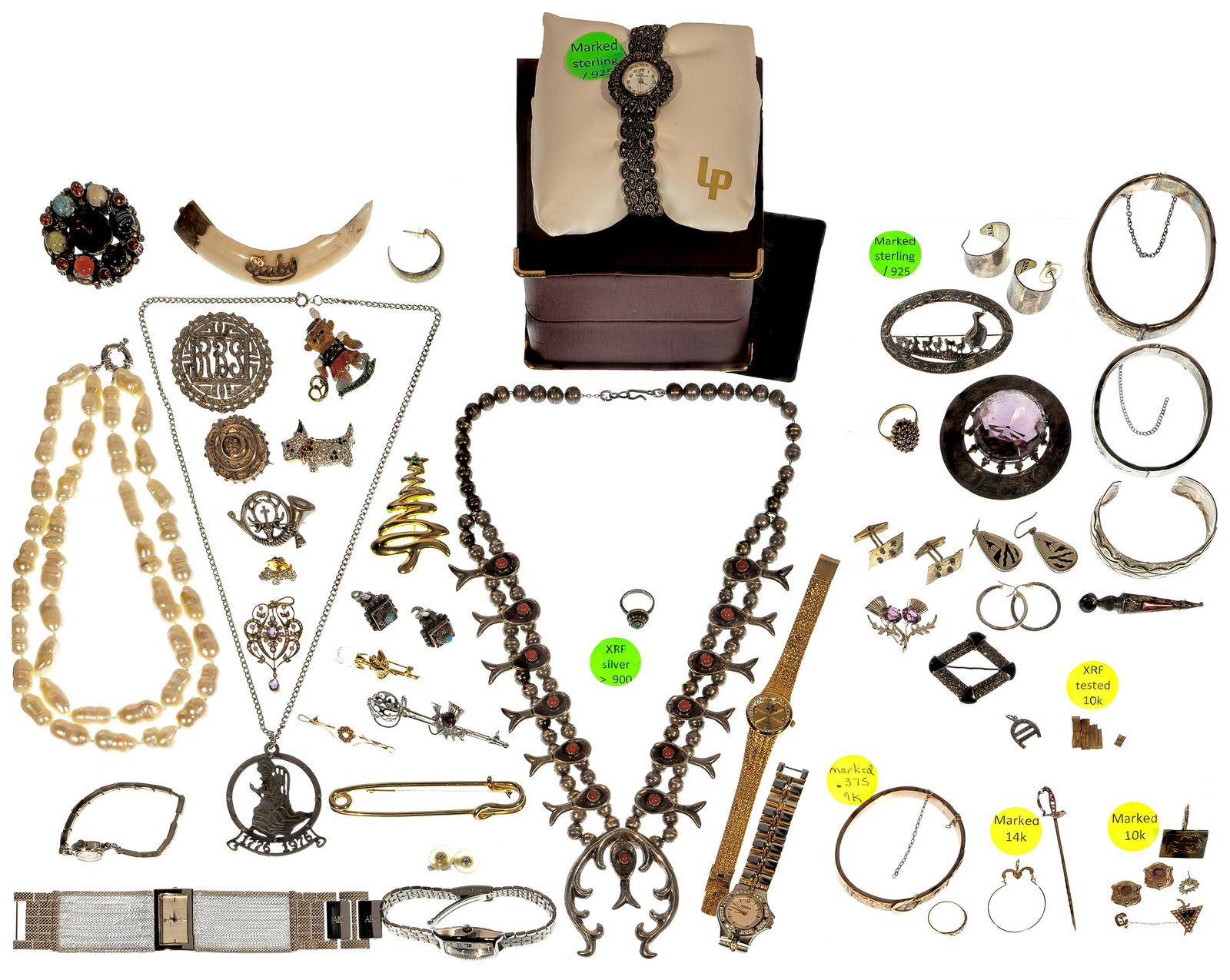 Gold, Silver and Costume Jewelry Assortment (1 of 1)