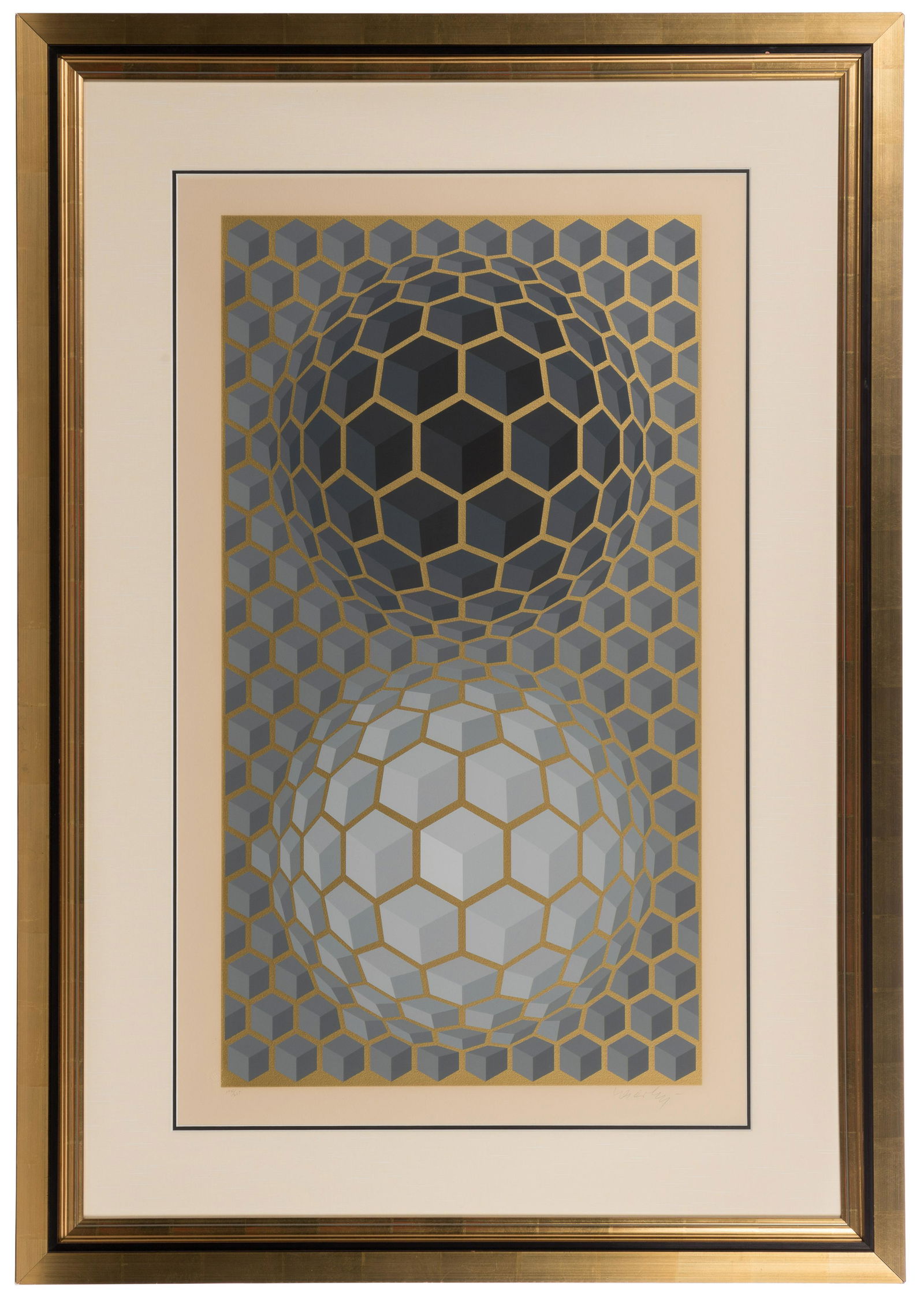 Victor Vasarely (Hungarian / French, 1906-1997) 'Album Meta: Seven Plates #6' Serigraph (1 of 4)