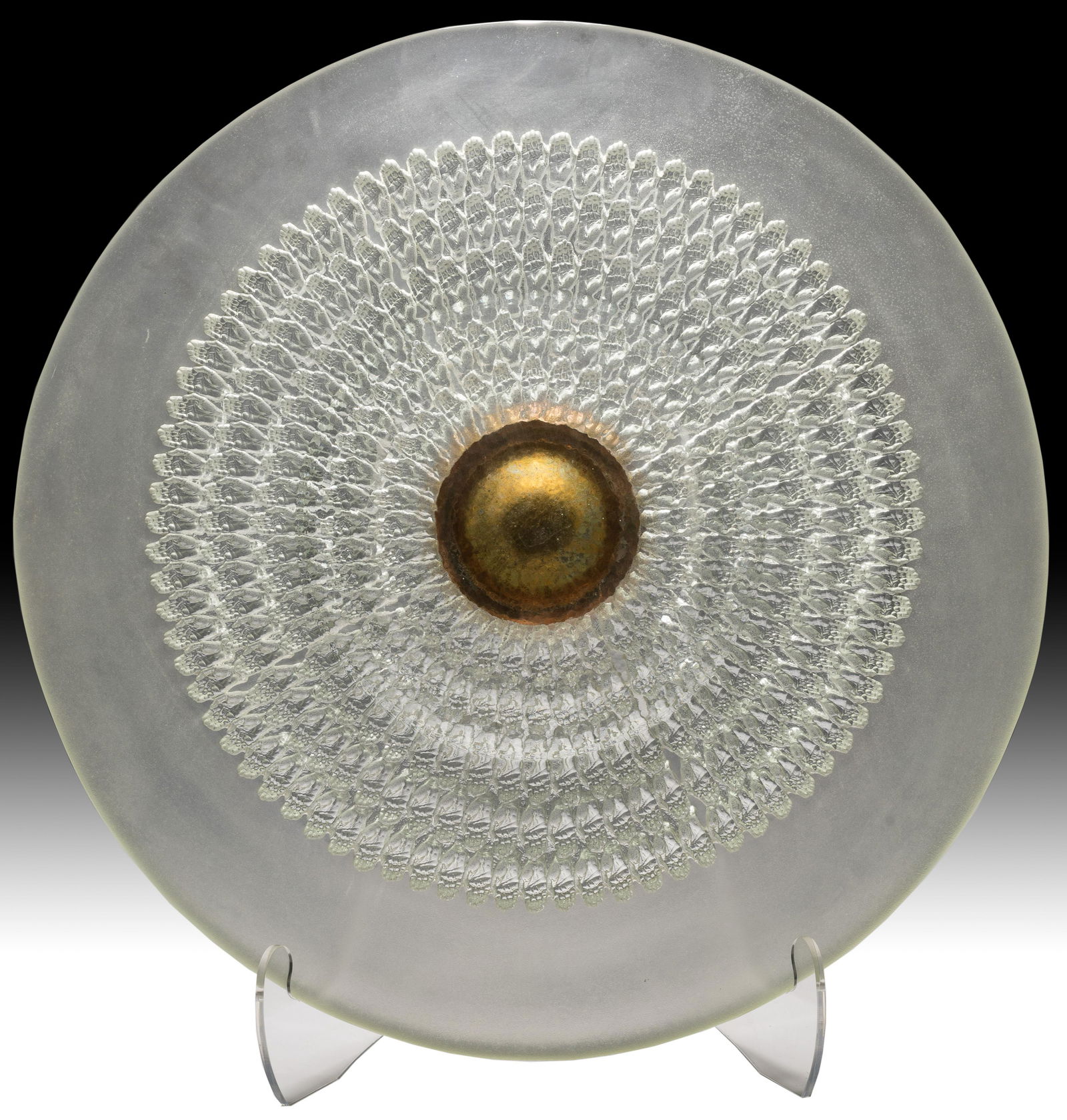 George Bucquet (American, b.1954) Glass Charger (1 of 5)