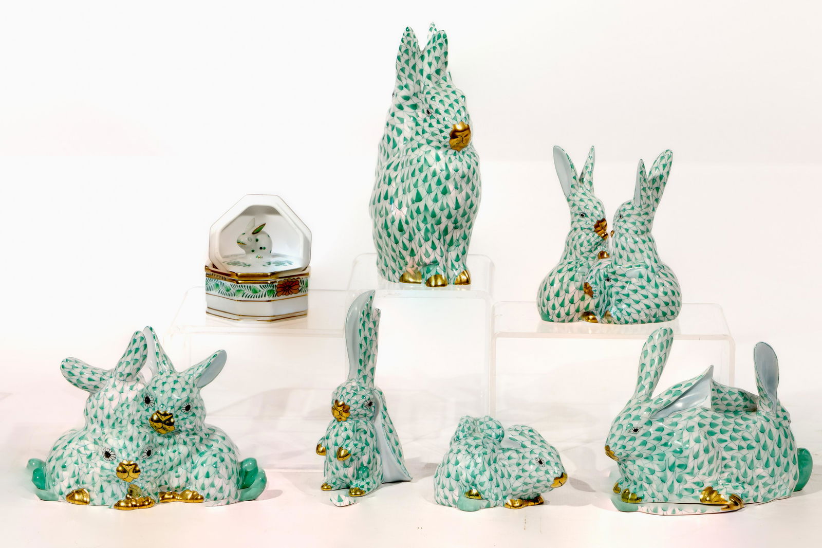 Herend Porcelain Rabbit Assortment (1 of 2)