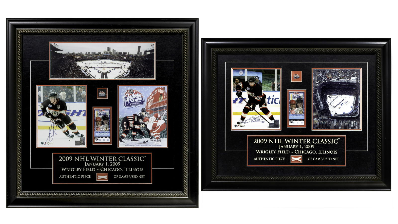 2009 NHL Chicago Winter Classic Game-Used Net and Signed Photographs (1 of 7)